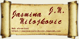 Jasmina Milojković vizit kartica